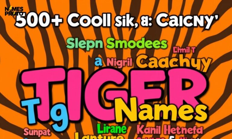 500+ Cool And Catchy Tiger Names