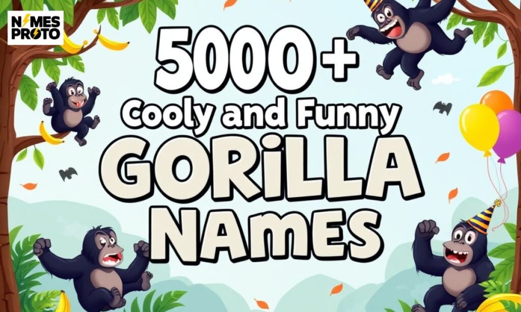 500+ Cool and Funny Gorilla Names