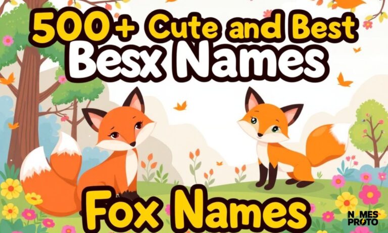 500+ Cute and Best Fox Names