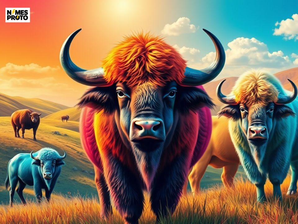 Color-Inspired Buffalo Names